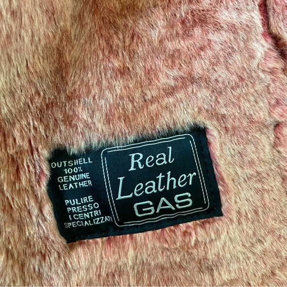 GAS Leather Faux Fur Trim Jacket - Picture 11 of 12